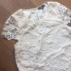 🆕 C. Luce Cream Lace Blouse